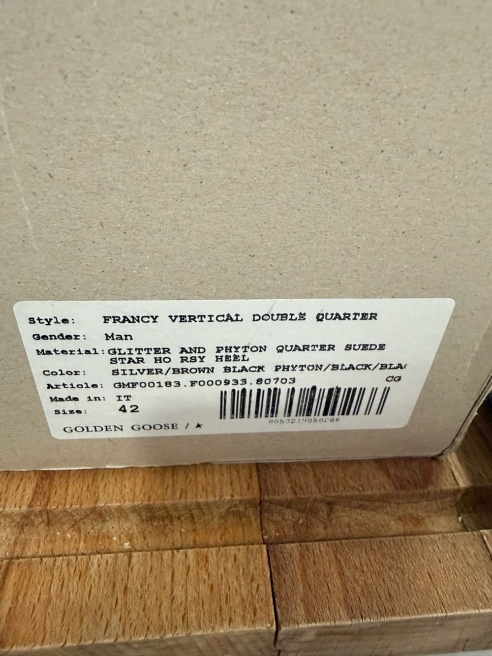 Golden Goose Multi-Texture High-Top Sneakers with Red Laces - Picture 11 of 13